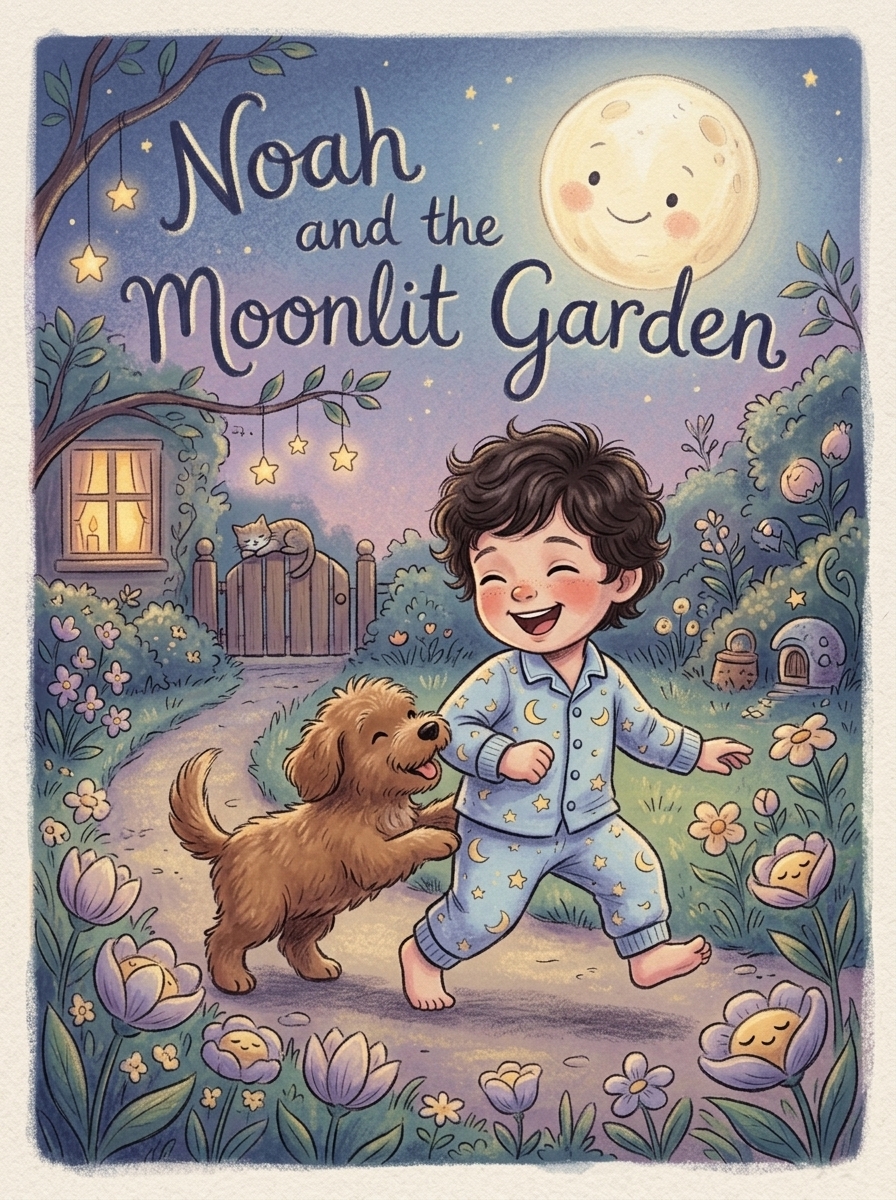 Noah and the Moonlit Garden